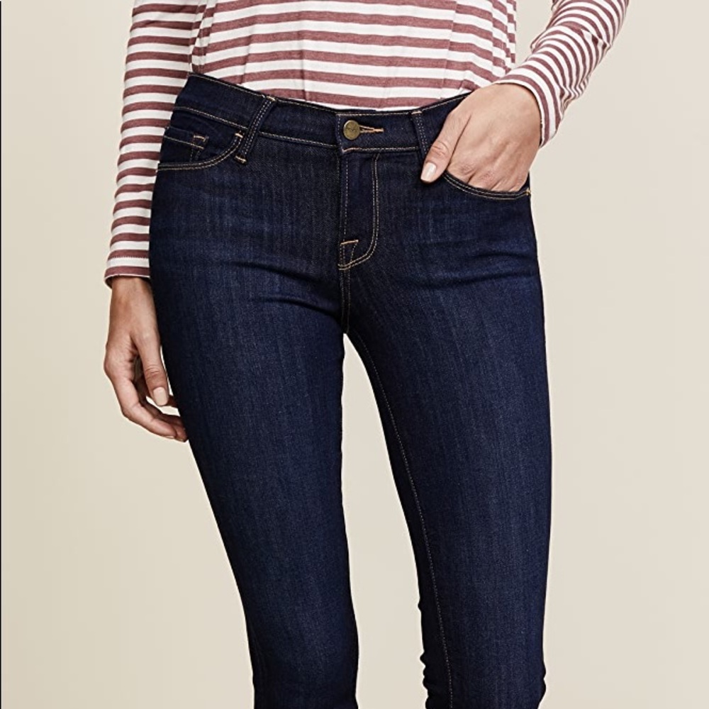 Frame Le Skinny de Jeanne jeans dark wash